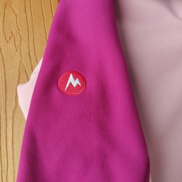 Marmot Gravity Soft Shell Jacket Lavender Pink Zip Up Athletic Coat Womens Small - Picture 9 of 14